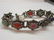 Sterling Silver Marcasite Gemstone Scarab Bracelet - 2