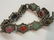 Sterling Silver Marcasite Gemstone Scarab Bracelet - 4