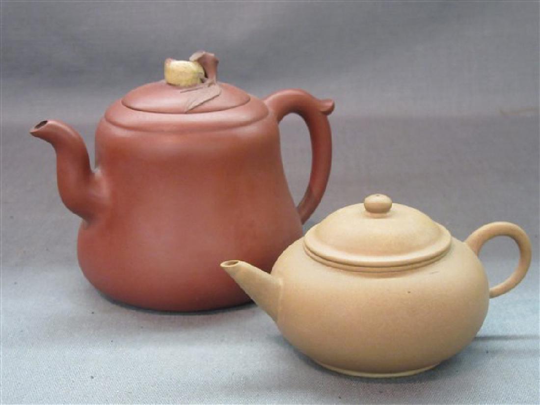 Two (2) Japanese Terracotta Teapots (1 of 5)
