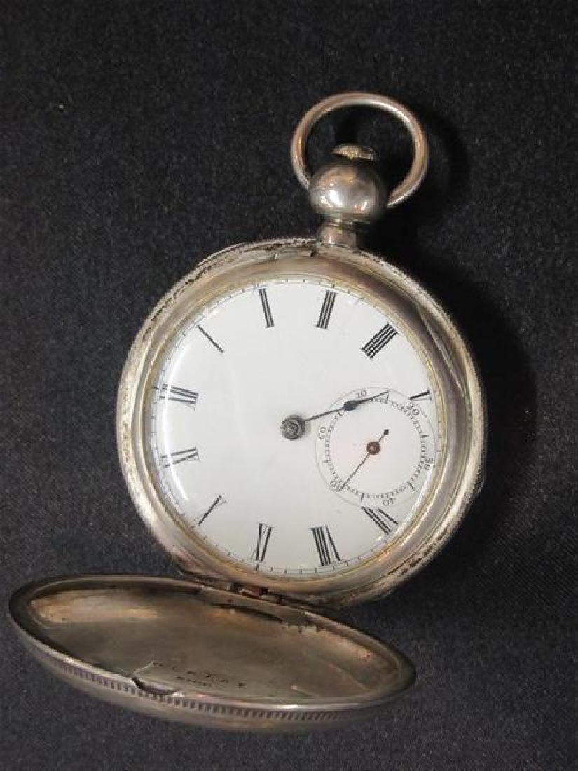 Wm Ellery Boston Coin Silver Pocket Watch (1 of 5)