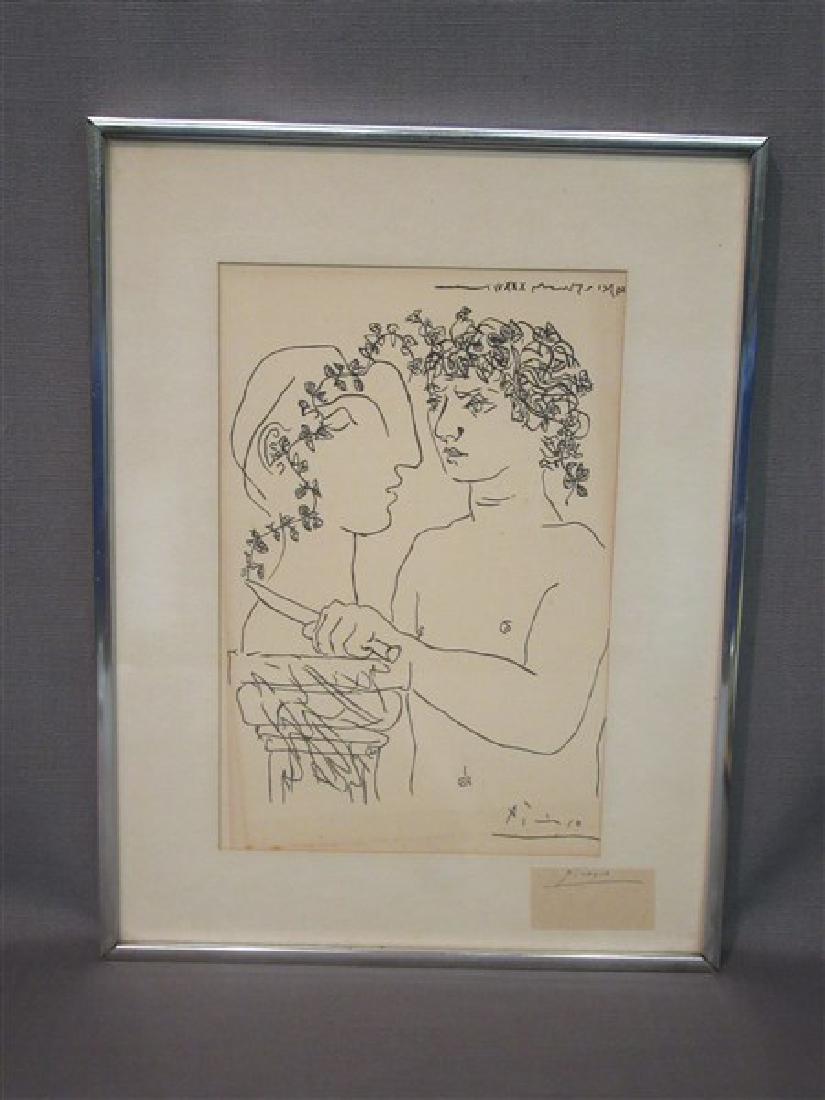 Picasso Lithograph w/ Autograph Framed (1 of 4)