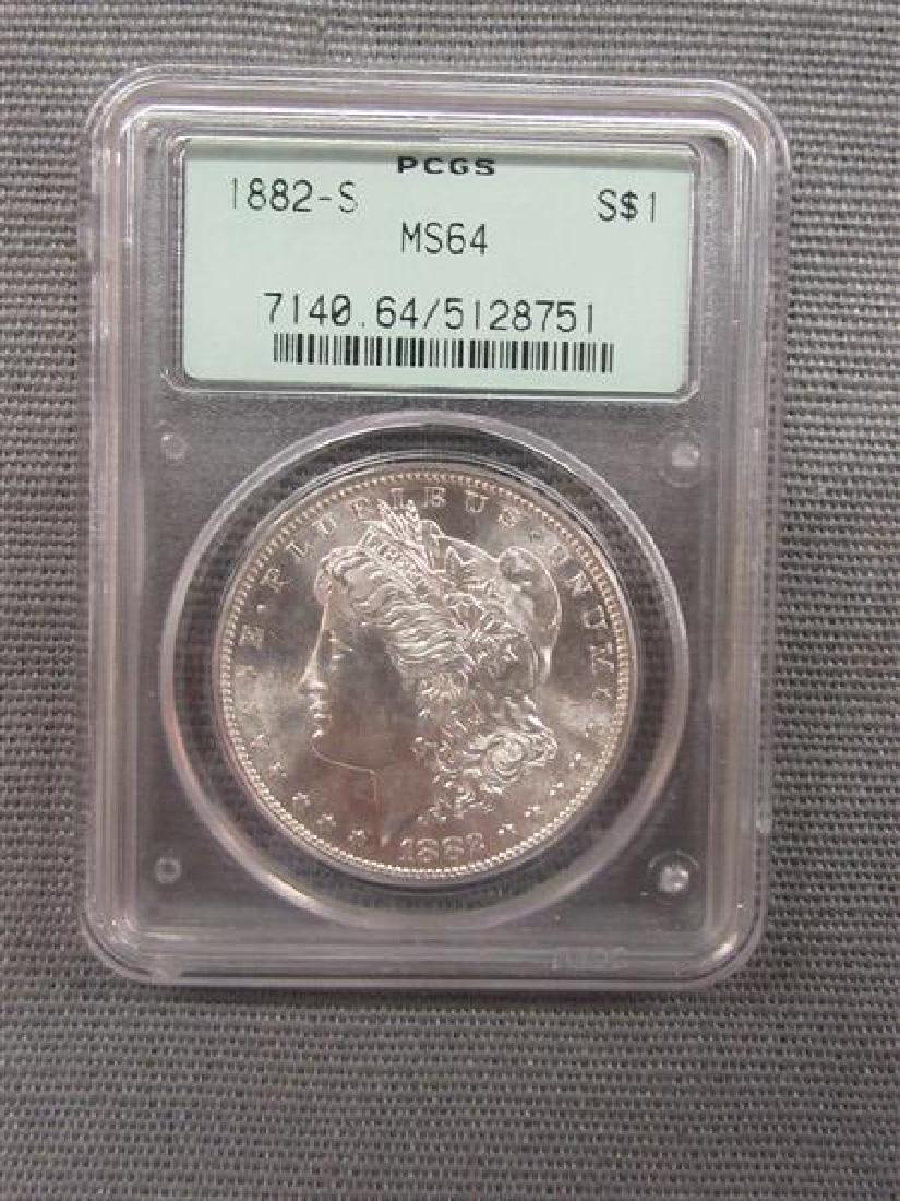 1882 -S U.S. Silver Dollar MS64 (1 of 2)