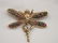 14k Yellow Gold Dragonfly Pin