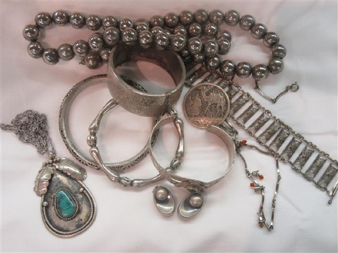 Estate Sterling Silver Jewelry Group (1 of 4)