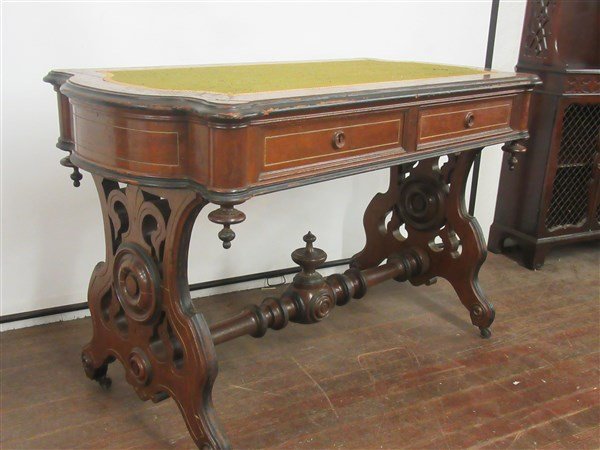 Victorian Walnut Desk (1 of 4)