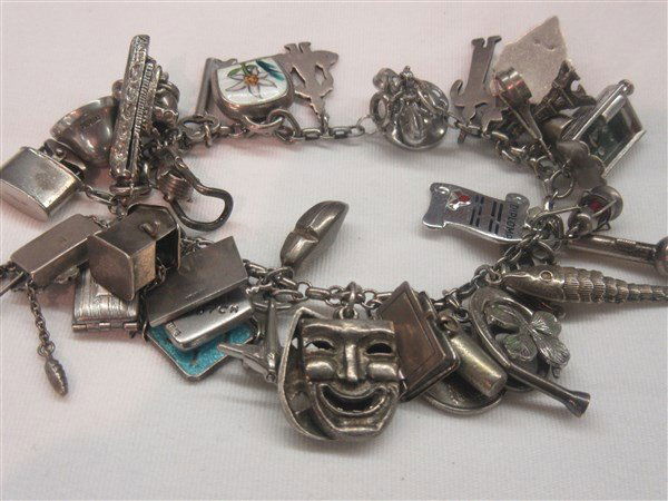 Sterling Silver Charm Bracelet (1 of 2)