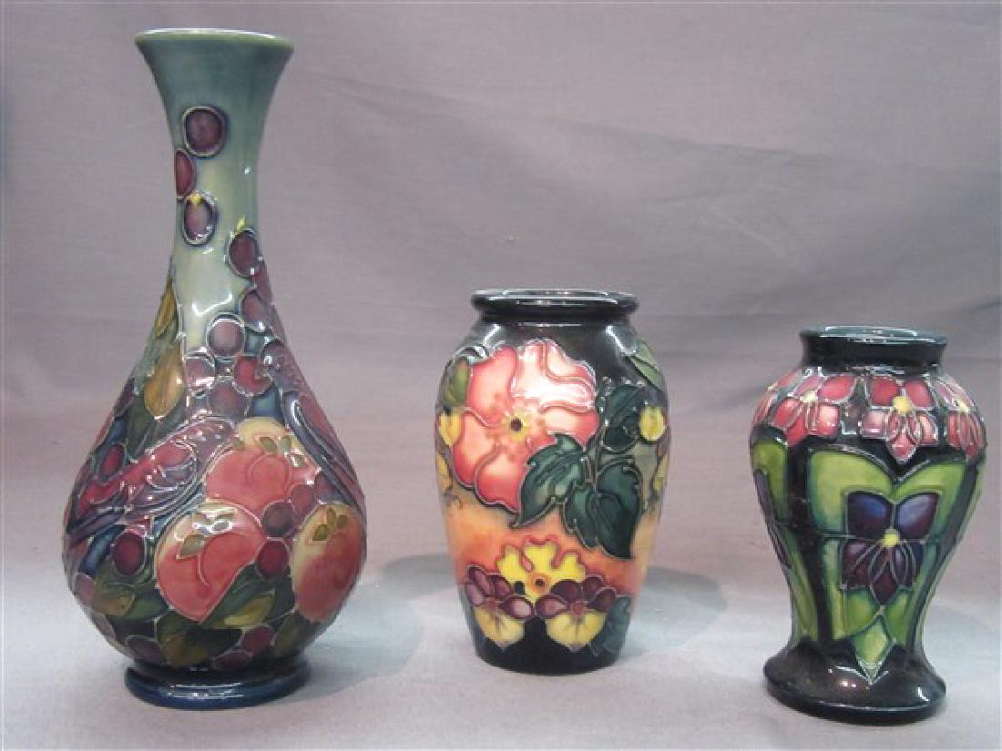 Three (3) Moorcroft Pottery Vases (1 of 5)