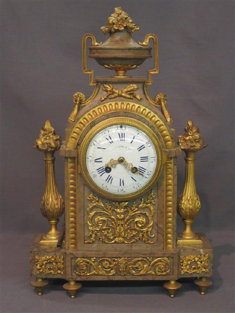 Raingo Freres French Bronze Ormolu Mantle Clock (1 of 8)