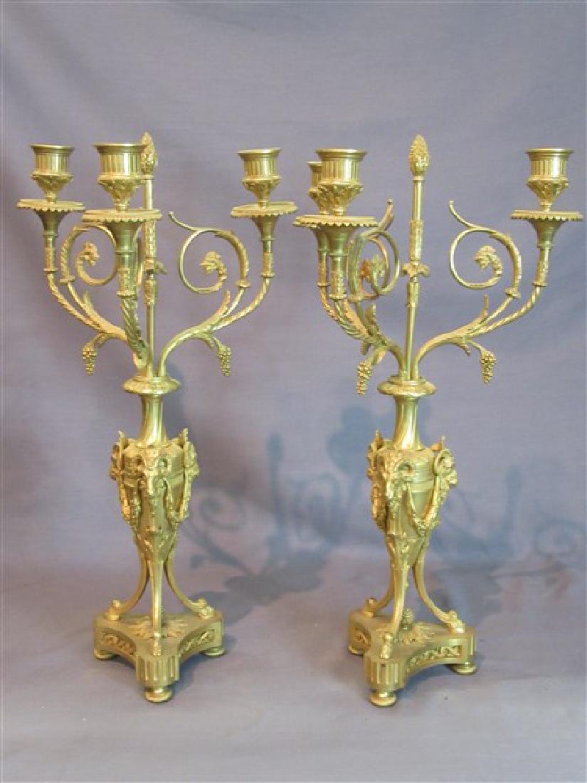 Millet French Dore Bronze Candlesticks (1 of 2)