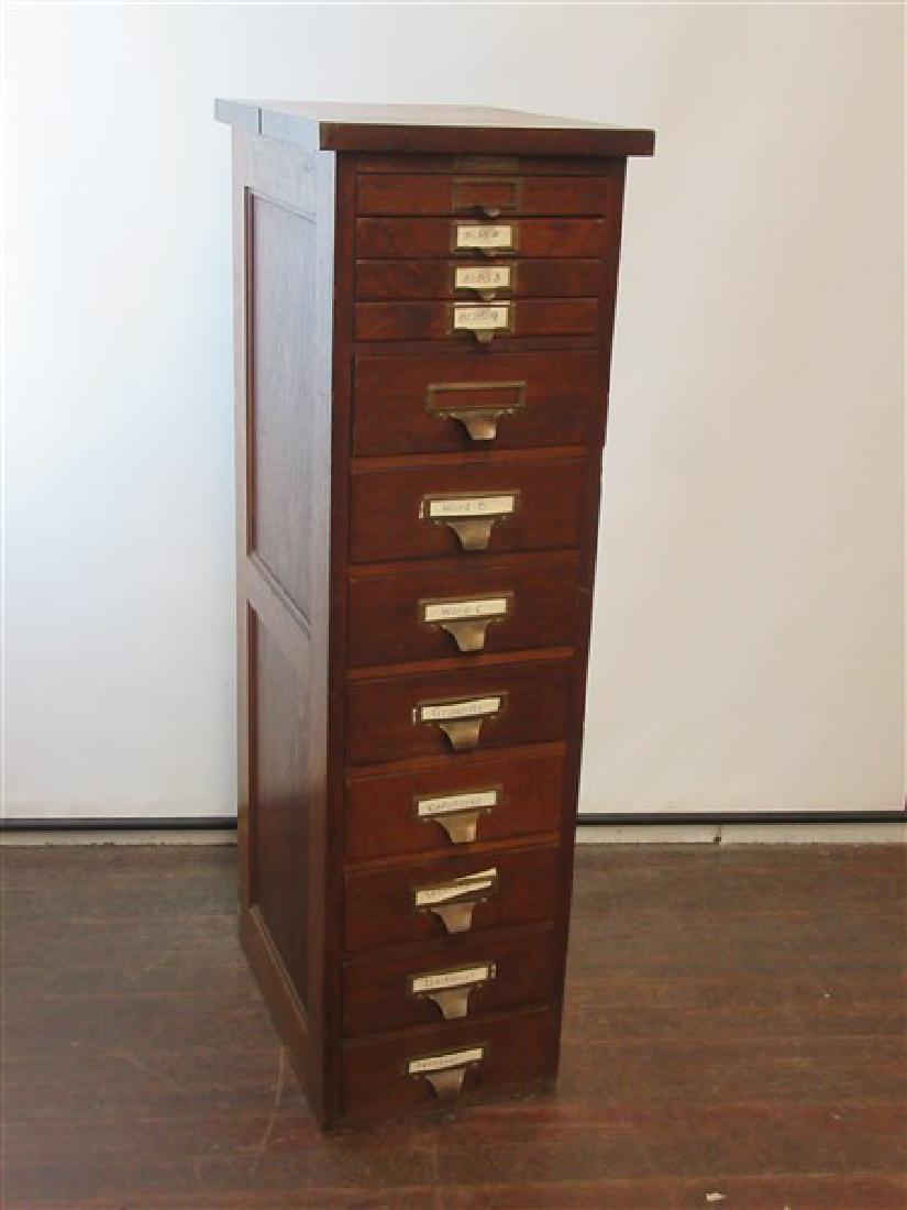 Yawman And Erbe Oak File Cabinet (1 of 7)