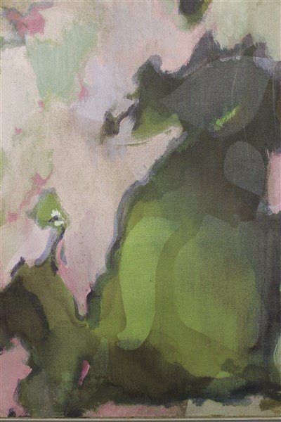 William H. Littlefield Abstract "A Green Thought....: Artist: William H. Littlefield ( Provincetown, American, 1902-1969) Titled: A Green Though In A Green ShadeOil and liquitex on canvasDimensions: 31" X 24 1/4" Signed reverseCreated: 6/28/62Provenance: