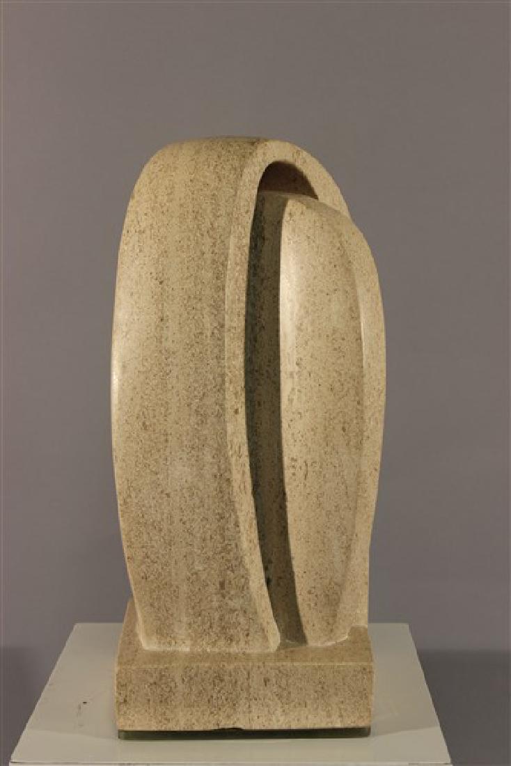 Lilly M.Tussey (Bulgarian/American d.2005) Sheltered II: Lily M. Tussey (American/Bulgarian d.2005) Titled: Sheltered II Material:Marble Dimensions: 16 1/2" X 7" X 7 1/2" Provenance: Estate of Wassil Tussusov, New York, New York Husband of Lilly.