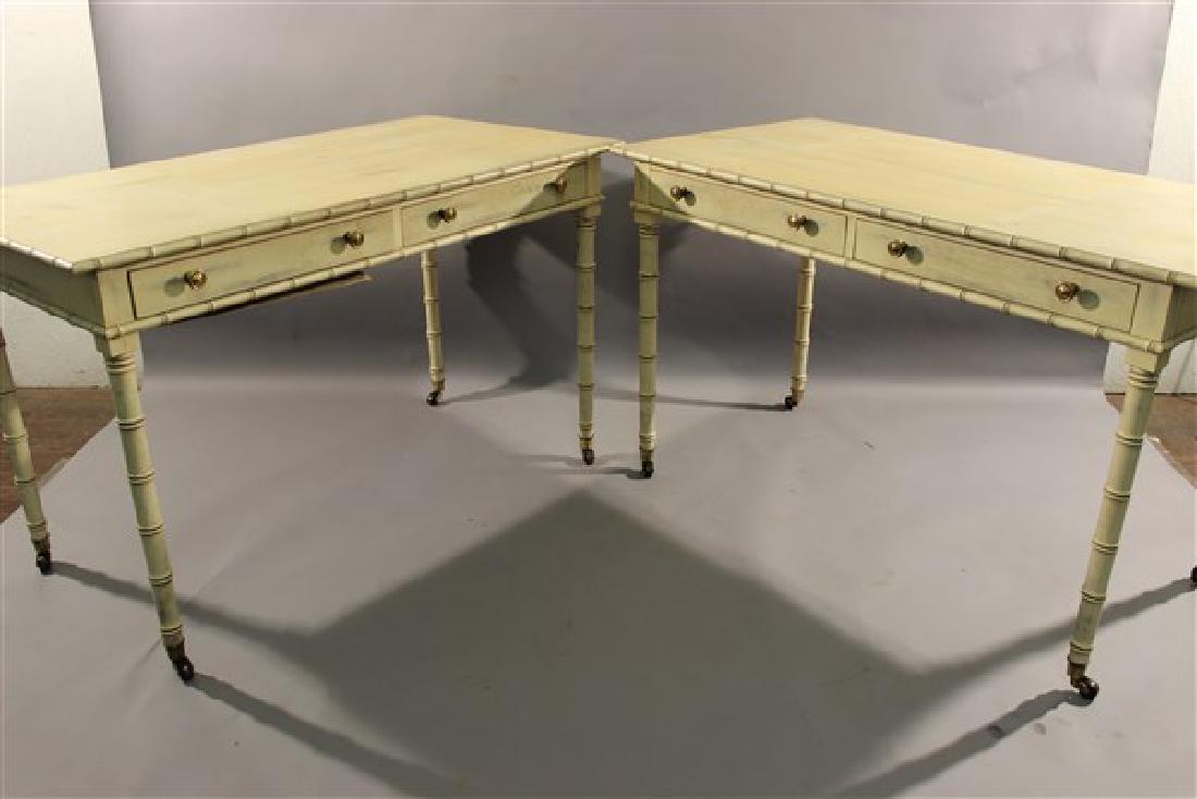 c. 1980's Pair Of Desks by Hickory Chair: Hickory Chair Co. c.1980's Two (2) Two (2) drawer desks. Dimensions:30" X 26" X 49"