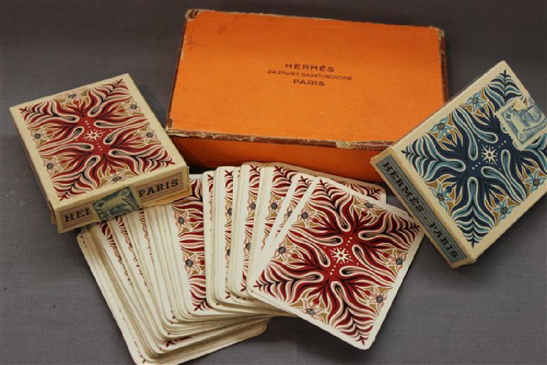 Hermes Playing Cards: Vintage Hermes playing cards. Paris, France