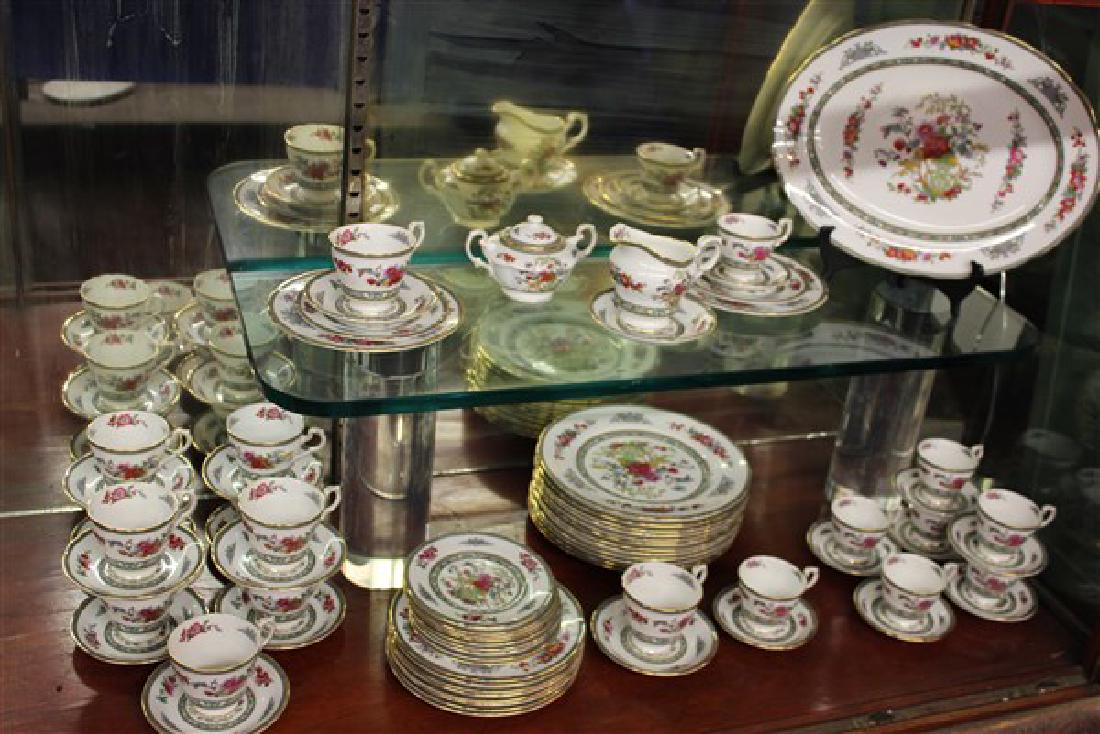72pc. Paragon China "Tree Of Kashmir": 72pc. Paragon china "Tree of Kashmir" dinner service including dinner plates, cups and saucers, serving pieces etc. As seen in photograph preview.
