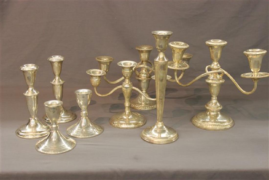Sterling Silver Candlesticks And Candelabra (1 of 2)