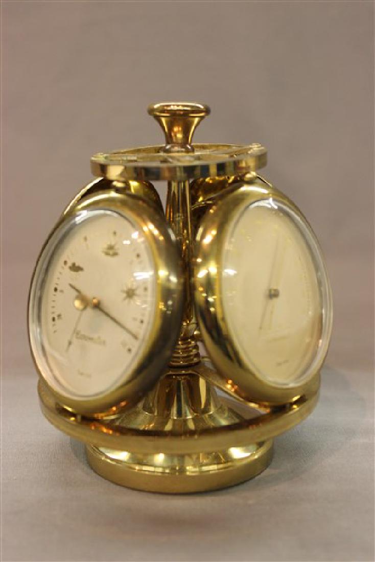 Vintage Swiss Remembrance Four Face Desk Clock (1 of 3)