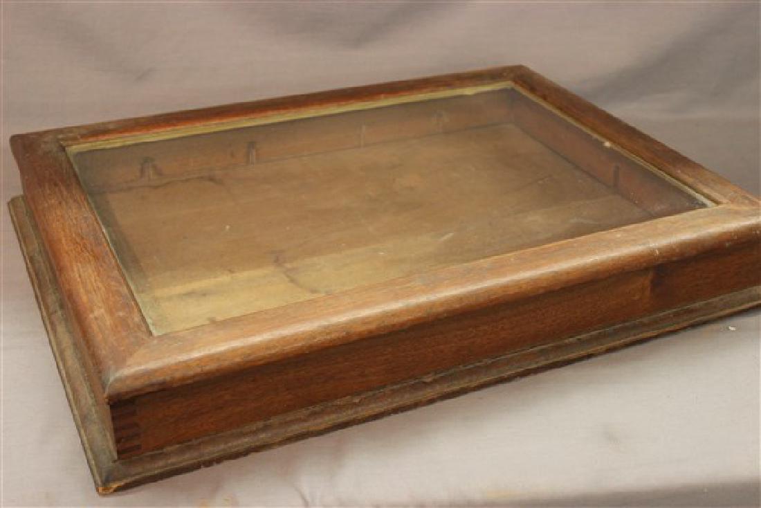 Table Top Antique Oak Showcase (1 of 2)