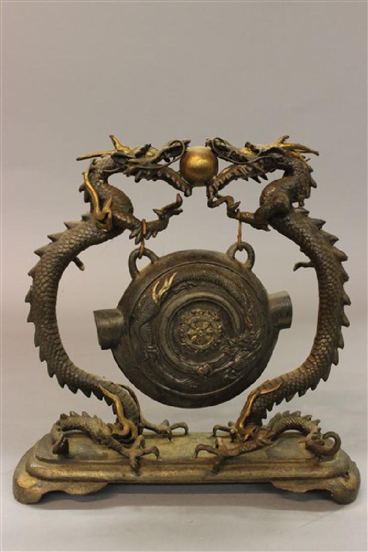 Antique Chinese Dragon Bronze Gong Bell Jul 01, 2019 Flannery's