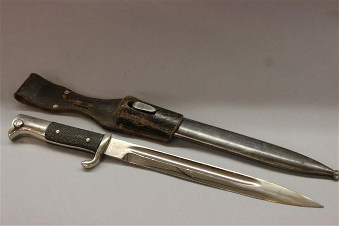 WWII German Dress Bayonet with Frog: WW2 German Nazi dress bayonet with frog. Dimensions: 16"L