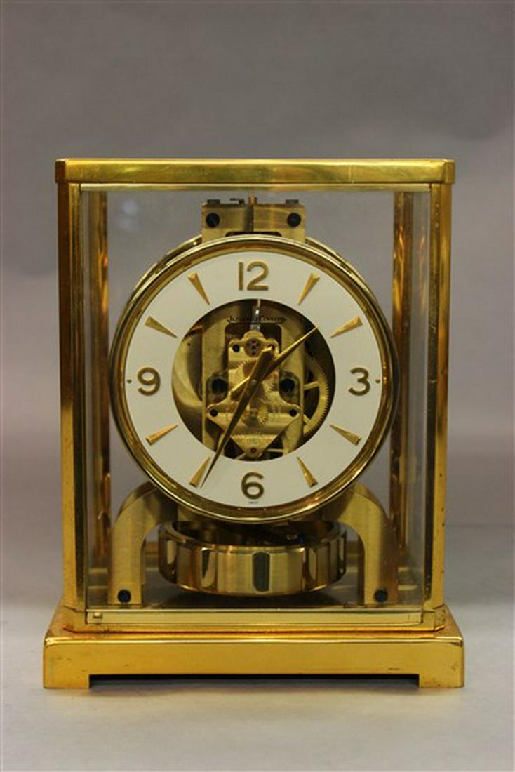 Jaeger LeCoultre Atmos Mantle Clock: Jaeger LeCoultre Atmos mantle clock. Serial no. 72370 Dimensions: 9" X 7" X 5 1/4"