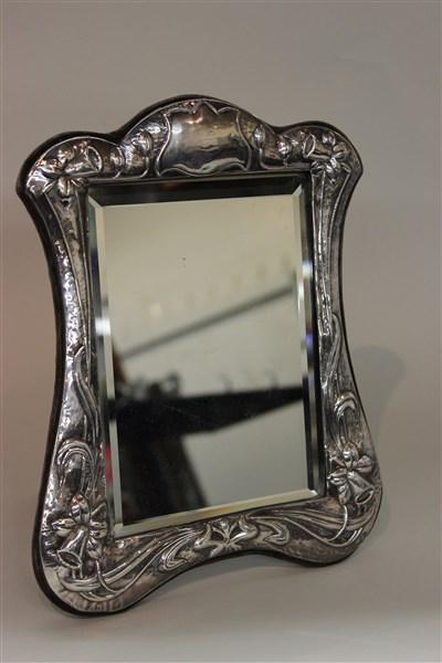 English Sterling Silver Easel Back Frame Mirror (1 of 4)