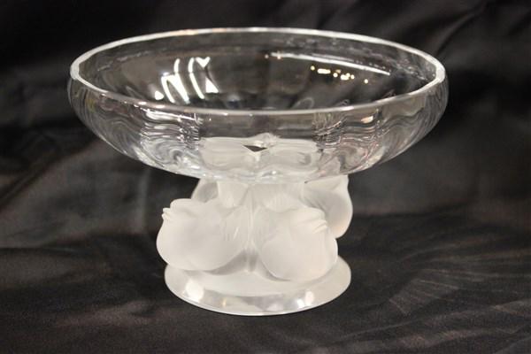 Lalique, France Signed Glass Compote (1 of 4)