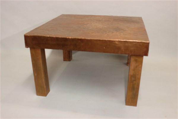 Custom Square Copper Panel Coffee Table (1 of 5)