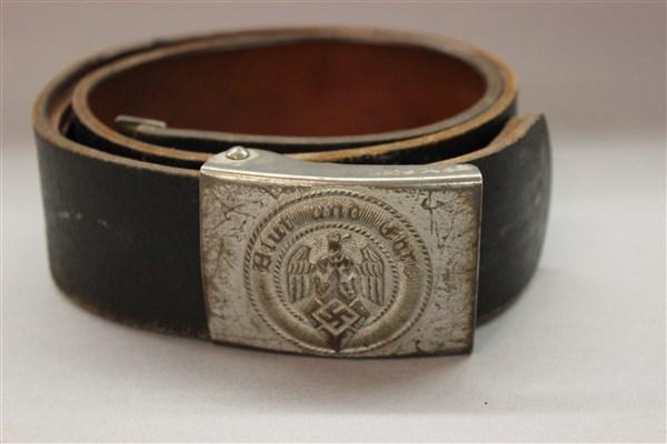 WWII German Hitler Youth Belt And Buckle: A WWII German Hitler youth belt and buckle. _x000D_