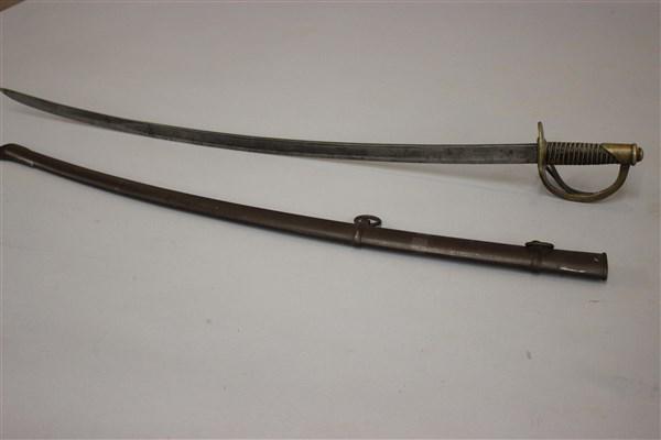 1840 P.S. Justice Cavalry Sword - WRIST BREAKER: 1840 P.S. Justice, Philadelphia Cavalry sword (Wrist Breaker) . Dimensions: 43" Length