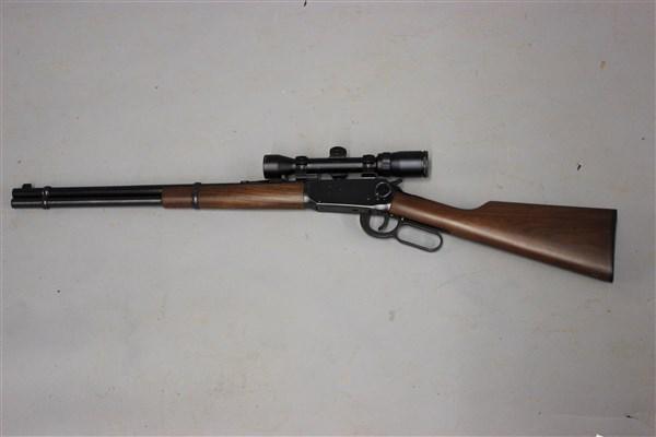 Winchester 94 AE Cal. 44 w/ Scope: Winchester 94AE Cal. 44 with scope. Serial no. 656139
