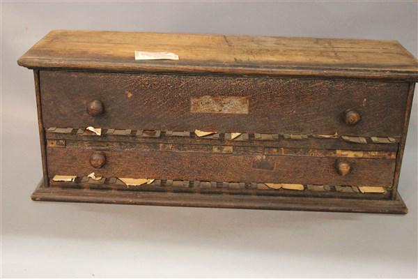 Antique Pharmacist Label Dispenser Cabinet: An antique Pharmacist label dispenser cabinet. Dimensions: 9 1/2" X 24" X 8"