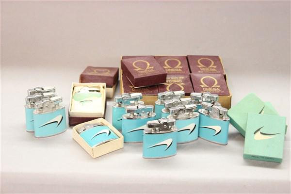 New Old Stock Newport Cigarette Advertising Lighters: A grouping of "new old stock" Newport cigarette lighters. 30 quantity. Mid 1960's.