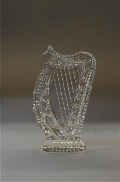 Waterford Crystal Harp: A Waterford crystal harp. Signed at base. Dimensions: 5" X 3"