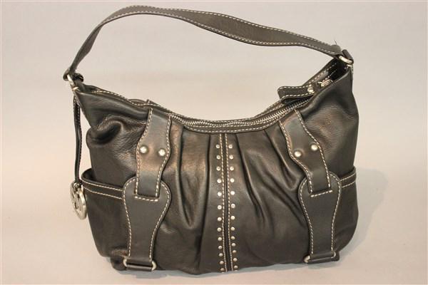 Michael Kors Leather Handbag: Michael Kors studded leather handbag.
