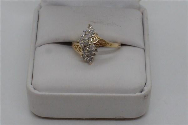10k y.g. Diamond Cluster Ring (1 of 2)