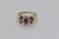14k y.g. Ruby & Diamond Cocktail Ring - 3