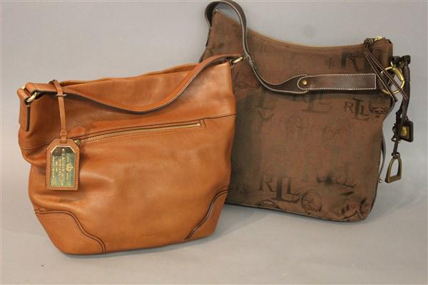 Two Ralph Lauren Equestrian Style Leather Handbags (1 of 8)