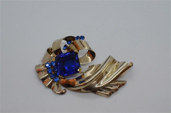 Large Vintage Sterling Silver Flower Brooch (1 of 3)