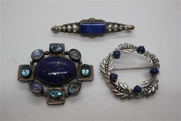 Sterling Silver Lapis Jewelry Lot (1 of 3)