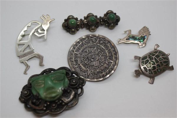 Mexican Silver Jewelry Lot (1 of 7)