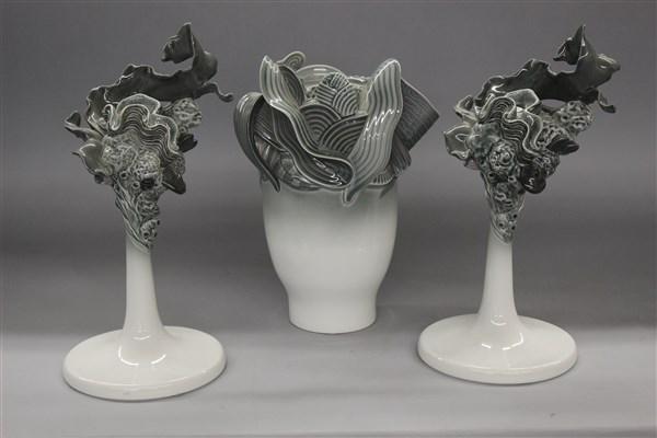 Lladro Naturofantastico Vase And Candlesticks (1 of 3)