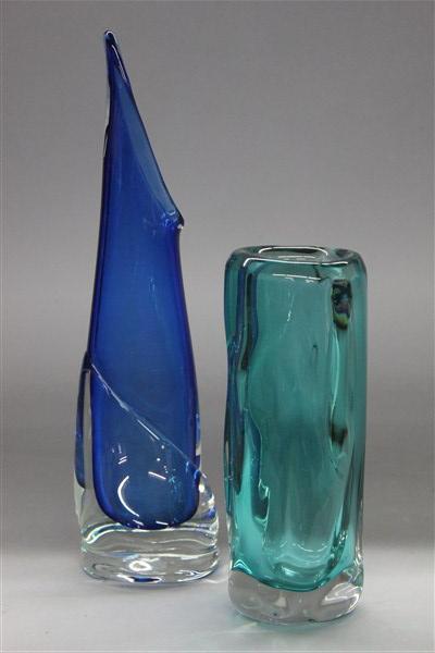 Two Studio Art Glass Vases (1 of 4)