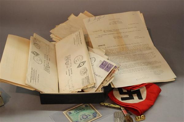 WWII U.S. Paper, Letters Ephemera And German Arm Band (1 of 6)