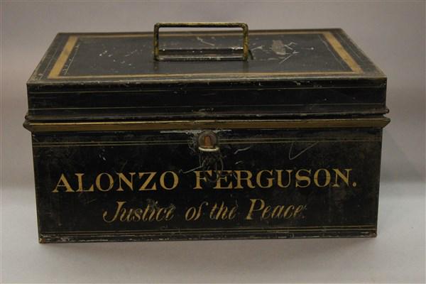 Alonzo Ferguson "Justice Of The Peace" Toleware Box (1 of 5)