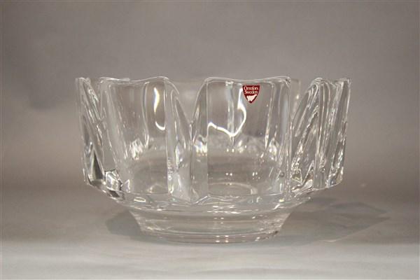Large Orrefors Crystal Modernist Design Bowl (1 of 4)