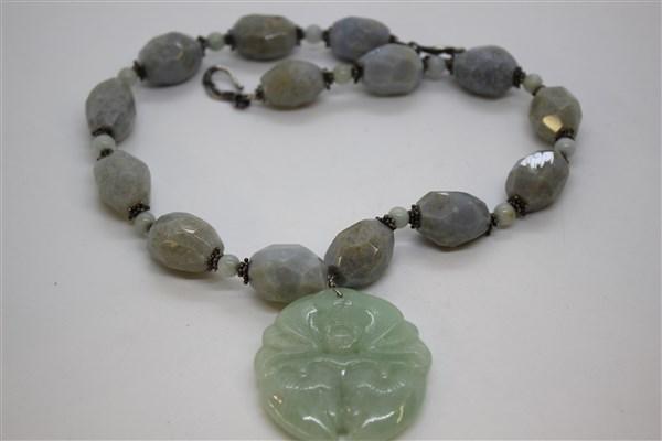 Ross-Simons Sterilng Silver Jade Necklace (1 of 5)