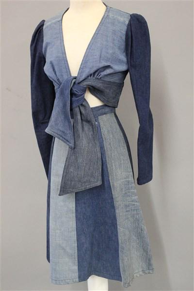 Vintage 70's Denim Skirt And Top: Vintage 1970's Udelco denim skirt and top. Ragtime by Udelco. Size Medium.