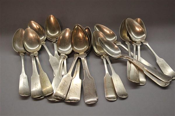 D.C. Dusenberry  Sterling Silver Teaspoons 19th c. (1 of 3)