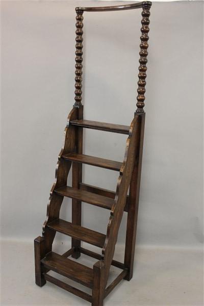 Oak Library Step Ladder (1 of 4)